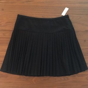 NWT J Crew Size 12 Black Pleated Skirt